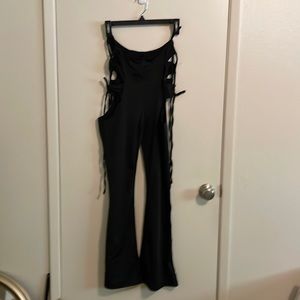 Women’s Cut Out Flared Leg Pants